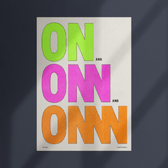 ON and On and ON . 29,7X42cm - comprar online