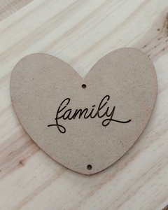 CORAZON FAMILY 10 CM. CON PERFORACIONES