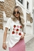 Camiseta "Strawberry'' - Branca