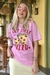 Camiseta "Pizza" - Rosa - loja online