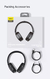 Headphone Bluetooth Bowie D05 Baseus - Cinza - PARAZY E-COMMERCE