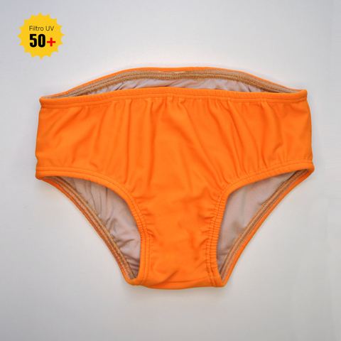 Bombacha bikini de lycra mandarina