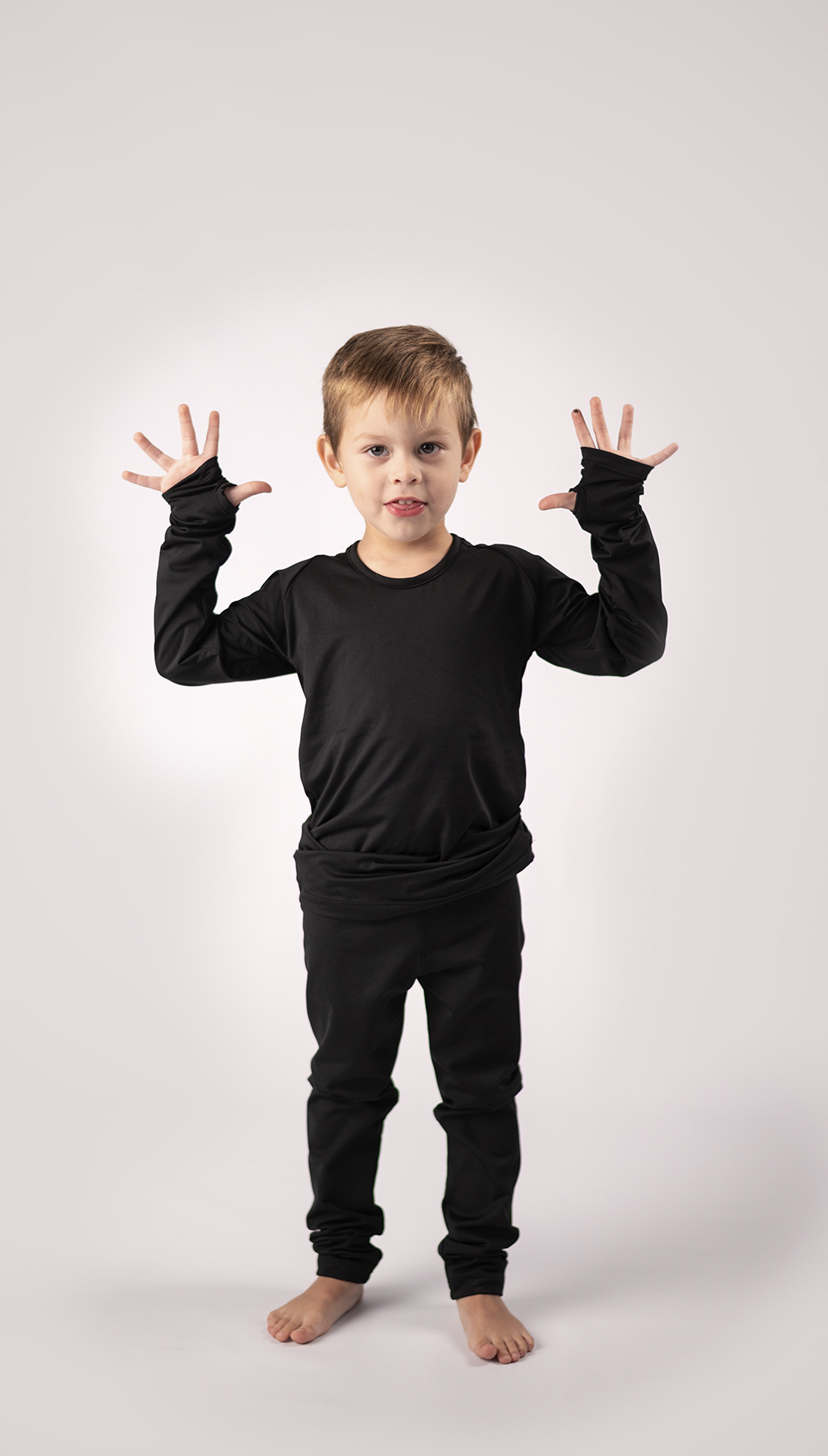 Camiseta termica niña negra sale