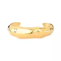 BRACELETE BOJUDO MARTELADO ORGANIC LISO DOURADO - comprar online