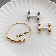 BRACELETE ORGANIC DOIS FIOS ENCONTRADO DOURADO - comprar online