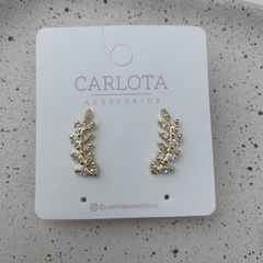 BRINCO EARCUFF FOLHA DOURADO - comprar online