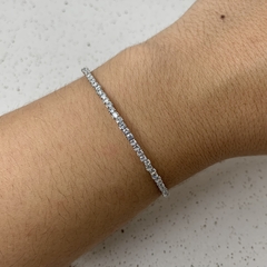 BRACELETE FIO ZIRCÔNIA RÓDIO BRANCO na internet