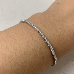 BRACELETE FIO ZIRCÔNIA RÓDIO BRANCO - comprar online