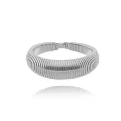 BRACELETE SNAKE BOJUDO RÓDIO BRANCO - comprar online