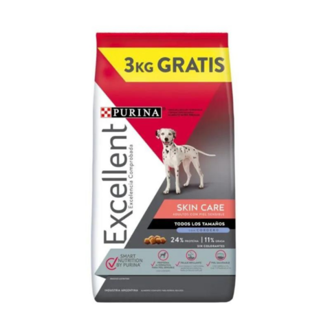 Excellent Perro Adulto Skin Care Cordero 15Kg + 3Kg