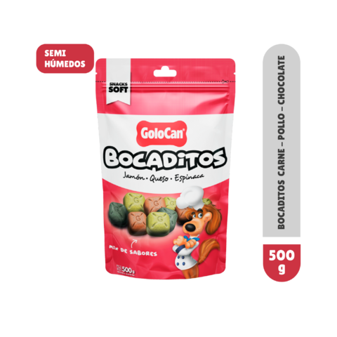 Golocan Bocaditos de Jamón Queso y Espinaca 500Grs