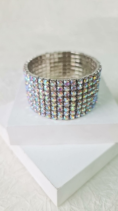 PULSERA STRASS ANCHA (KW8124)