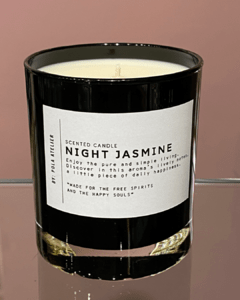 Vela Black Candle Night Jasmine