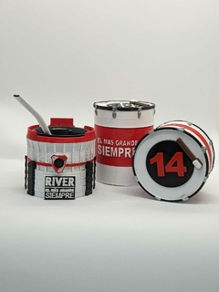 Set de mate azucarera y yerbera River