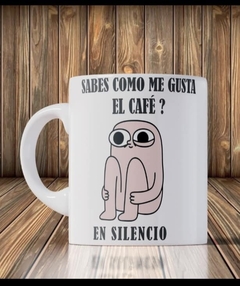 Taza de ceramica silencio