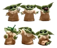 Baby Yoda Blister Set X6 Figuras 6 Cm Bebé Yoda Star Wars