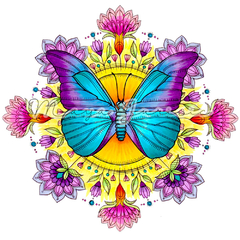 Manta Redonda Mandala da Transformação - Maya Jurisic