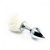 Plug de Metal Pom Pom Branco PL012P