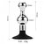 Plug Anal de Metal 8,7cm com Ventosa PL075 - comprar online