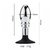 Plug Anal de Metal 9,7cm com Ventosa PL076 - comprar online