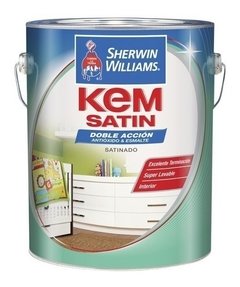 Kem Satin Esmalte Sintético Satinado Blanco X 1 Lt