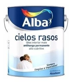 Látex Cielorrasos Alba Blanco X 10 Lts