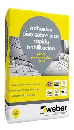 Pegamento Piso Sobre Piso Weber X 30 Kg