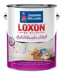 Loxon Larga Duración Interior Mate Antimanchas x 1 Lt Color Blanco