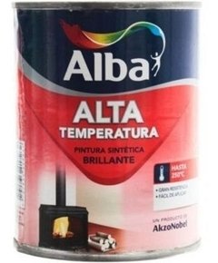 Esmalte Alta Temperatura Alba Negro X 1/2 Lt