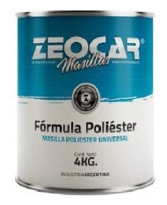 Masilla Poliester Zeocar X 4 Kg