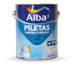 Pintura Para Piletas Caucho Alba Celeste Profundo X 4 Lts