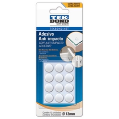 Topes Anti Impacto Transp. Tekbond Redondo 12 mm X 12 Un