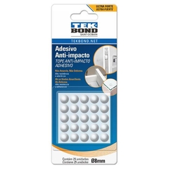 Topes Anti Impacto Transp. Tekbond Gota 8 mm X 25 Un