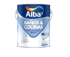 Baños y Cocinas Antihongo Alba Blanco x 4 Lts