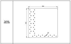 Cartela Perforada 300x300x1,29 Mm Barbieri Steel Frame - comprar online