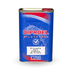 Diluyente Pintura Piletas Caucho Diproel X 1 Lt