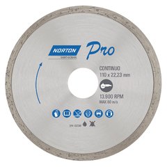 Disco Diamantado Pro Continuo Norton 110mm