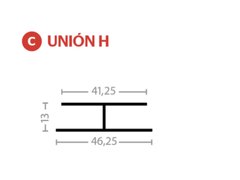 Union H PVC Barbieri Blanco x 3 Mts - comprar online