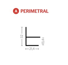 Perimetral PVC Color Barbieri x 3 Mts - Silvafast - Innovando la Construcción