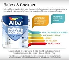 Baños y Cocinas Antihongo Alba Blanco x 4 Lts - comprar online