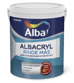 Albacryl Rinde Mas Latex Interior Blanco X 1 Lt