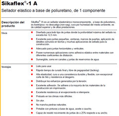 Sellador Sikaflex 1a Elastico Poliuretano Gris Sika X 300ml en internet