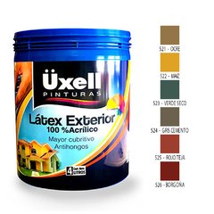 Latex Exterior 100% Acrilico Uxell Colores X 4 Lts