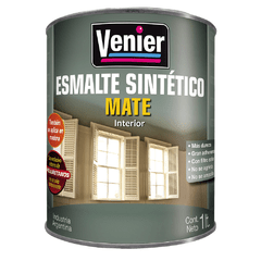 Venier Sintetico 3p Negro Mate X 20 Lts