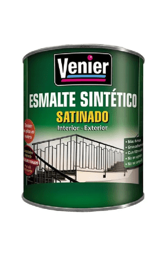 Venier Sintetico 3p Negro Satinado X 1 Lt