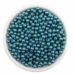 Atacado: Pérola 6mm ABS Inteira c/ Furo 100g (aprox.1000un) - comprar online