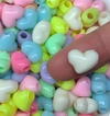 Miçanga de Coração Candy Colors 10x11mm