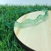 Tiara Ondulada com Glitter 10mm Verde
