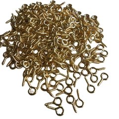 Mini Pitão/Mini Gancho 5x10mm Rosqueável para Chaveiros e Bijuterias Ouro/Prata - comprar online