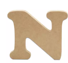 Letras MDF 12cm - Confraria das Artes